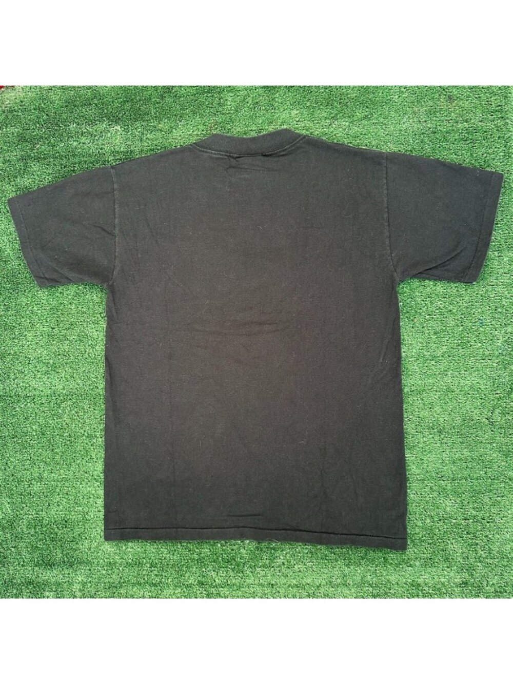 Vintage Y2K Tribal Stripe T-Shirt Western Single Stitch Boxy Black M Boho - Picture 6 of 6